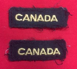 WW2 Canadian Shoulder Flashes