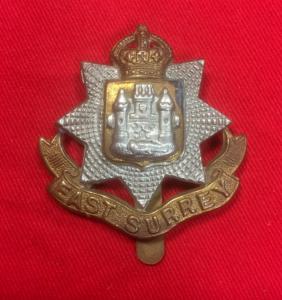 WW2 British East Surrey Cap Badge