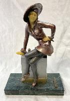 Austrian 1930s Art Deco Lady Striker  