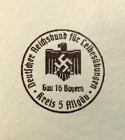 WW2 German  DRL Sports Certificate