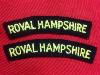 WW2 British Royal Hampshire Shoulder Titles