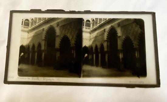 Victorian Glass Stereoview Photocard