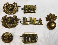 WW1  British Royal Marine Collection Of Paperwork And Badges