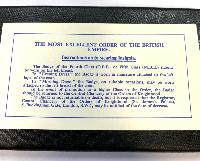 Queen Elizabeth Cased MBE Civil Class In Case
