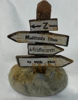 King and Country Ardennes Battle Of The Bulge Malmedy.St Vith Diorama Road Sign