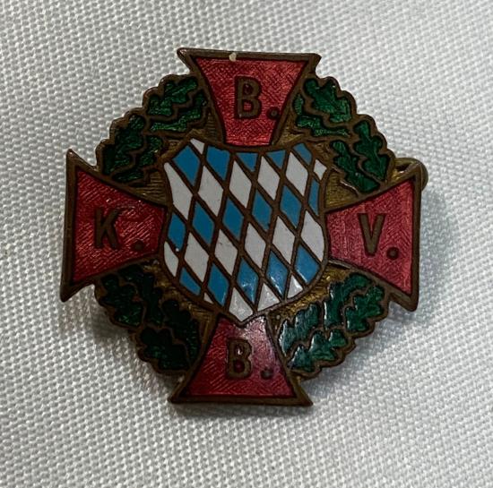 German Bavarian Kriegerverband Member's Badge