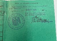 WW2 German Kraftfahrzeugschein -Vehicle Registration Document