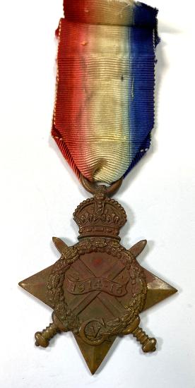 WW1 British 1914-15 Star Suffolk Regt