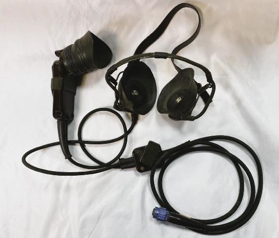 British Army Larkspur A41 Headset & Handheld Microphone