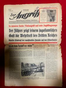 WW2 German Der Angriff Newspaper 
