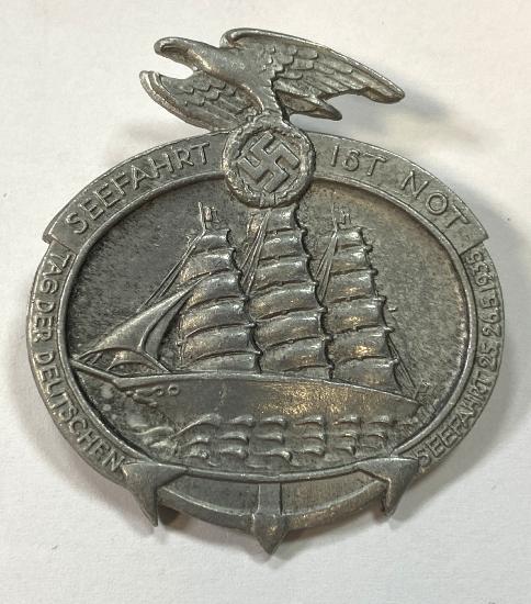 WW2 German Tag Der Deutschen Seefahrt  1935 Badge