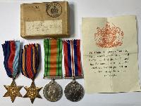 WW2 British Medal Group In Air Ministry Transit Box