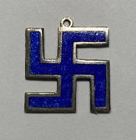 Swastika Silver Enamelled Trinket