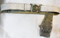 Victorian British Army Brass Belt Buckle On Slade Wallace Belt