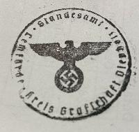 WW2 German Third Reich Rubber Ink Stamp