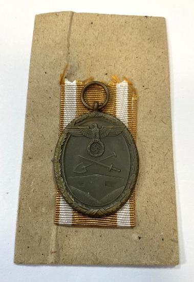 WW2 German West Wall Medal With Packet
