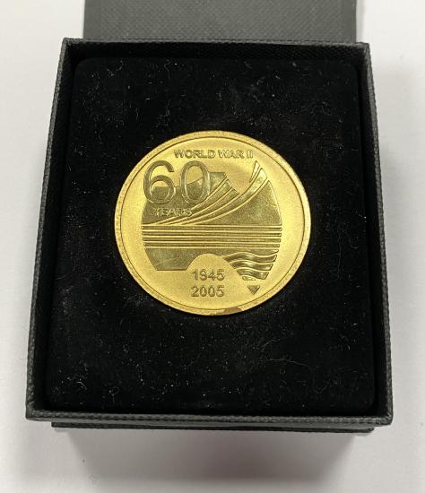 Australian Veterans 60th Anniversary of WW2 Medallion.