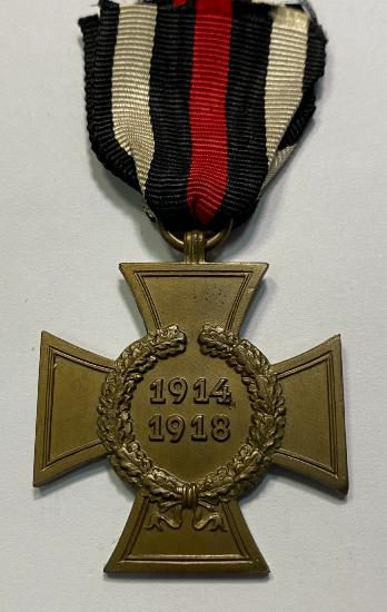WW2 German Cross Of Honour Without Swords