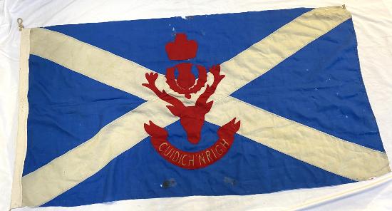 Queens Own Highlanders Fort George Barracks Flag