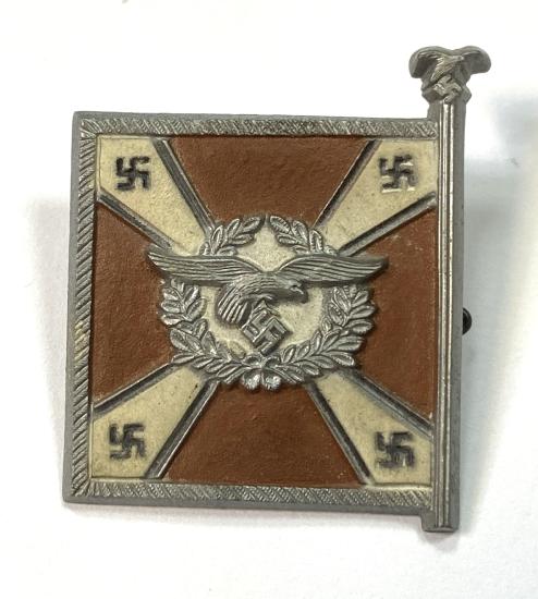 WW2 German WHW Luftnachrichtentruppe Flag Standard Donation Badge