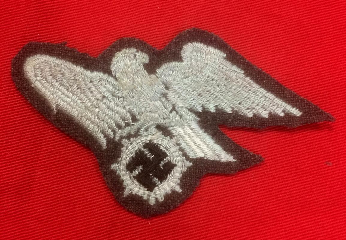 WW2 German RLB EM Bevo Sleeve Eagle