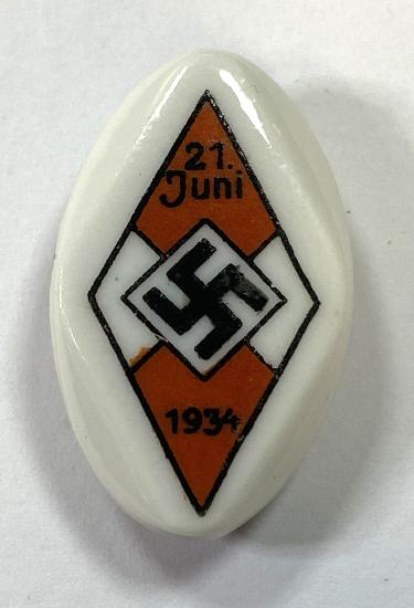 WW2 German Hitlerjugend 1934 Badge