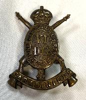 WW2 British 6th Dragoon Guards Cap Badge