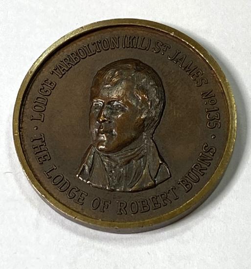 Robert Burns Lodge Tarbolton Masonic Token