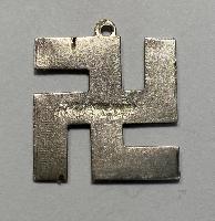 British Good Luck Swastika Silver Enamelled Trinket