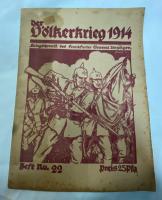 WW1 Imperial German Der Volkerkrieg 1914 Magazine