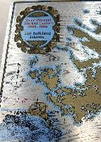 British Falkland Islands Mount Pleasant Airfield Metal Plaque