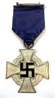 WW2 German Cased Faithful Service Cross In Silver