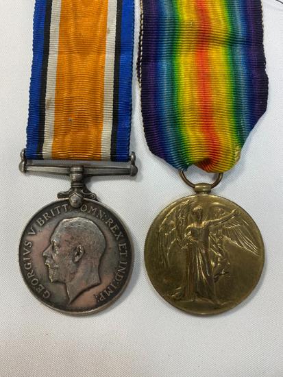 WW1 Kings Own Scottish Borderers War & Victory Medal Pair