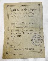 WW1  British Royal Marine Collection Of Paperwork And Badges
