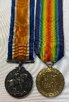 WW1 British KOSB War Medal & A&SH K.I.A. Victory Medal