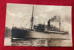 Imperial German Alexandra Woermann Passenger Liner Postcard