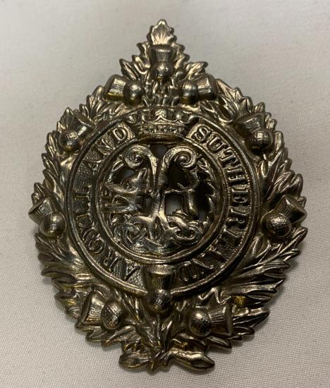  Argyll and Sutherland Highlanders Cap Badge 