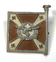 WW2 German WHW Luftnachrichtentruppe Flag Standard Donation Badge