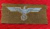 WW2 German Afrika Korps EM/NCO's Bevo Cap Eagle