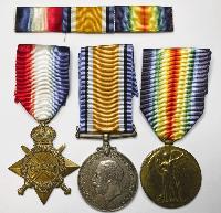 WW1 British 1914-15 Trio To Cameron Highlanders