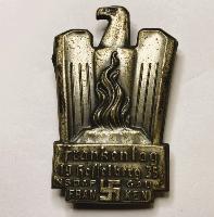 ww2 German Frankentag Hesselberg 1935 Badge