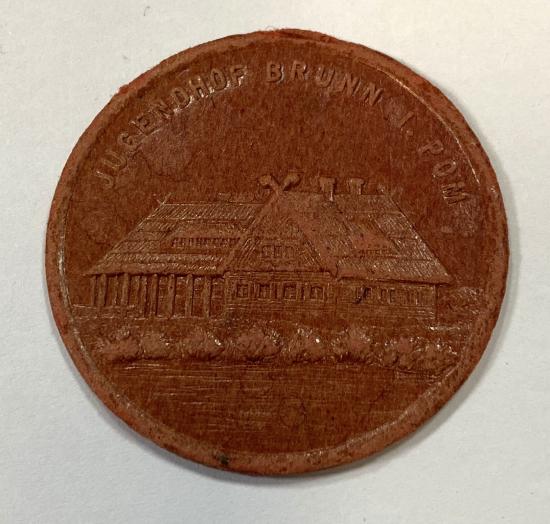 WW2 German Hitlerjugend Jugendhof Brunn I Pom Badge