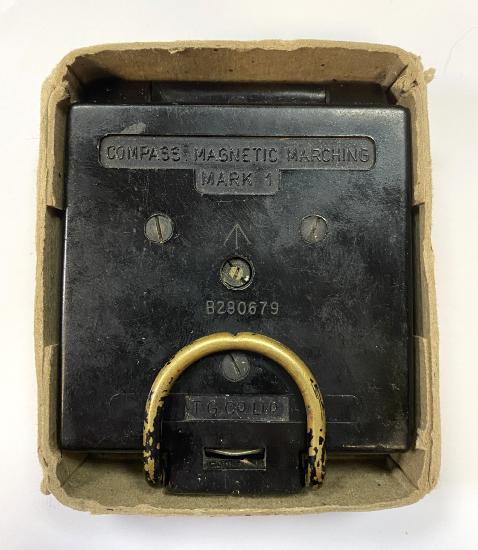 WW2 British Mk I Marching Compass In Box