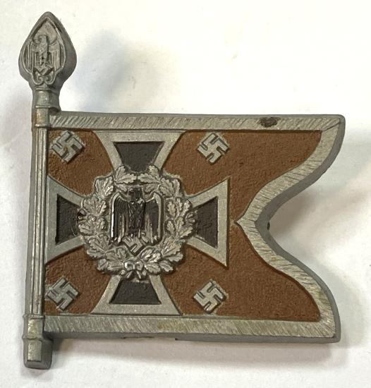  WW2 German WHW Aufklarungsabteilungen Flag Standard Donation Badge