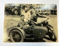 Replica WW2 German Luftwaffe Motorcycle Postcard