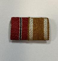  WW2 German Two Medal Ribbon Bar