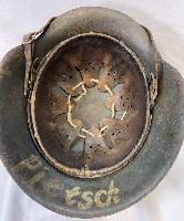 WW2 German M42 Camouflage Helmet Possibly Refurbished