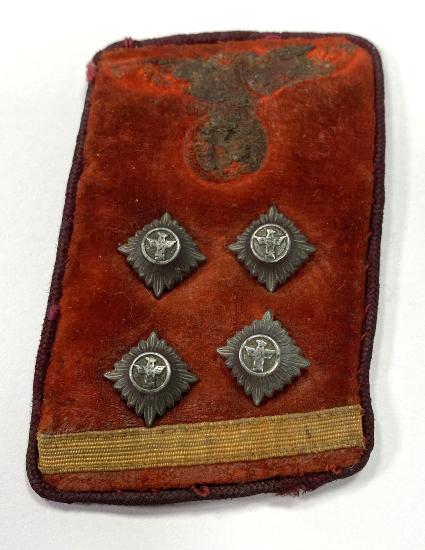 WW2 German NSDAP Gauleitung Senior Block Leader Collar Tab 