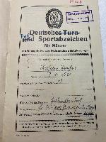 WW2 German DRA Sports Badge Qualification Book