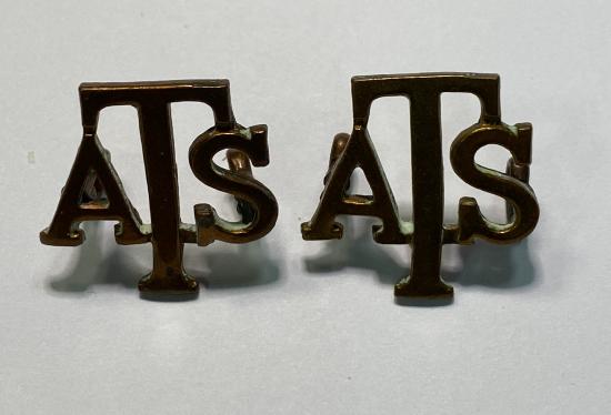 WW2 British A.T.S. Collar Badges